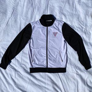 Small black and white guess track jacket